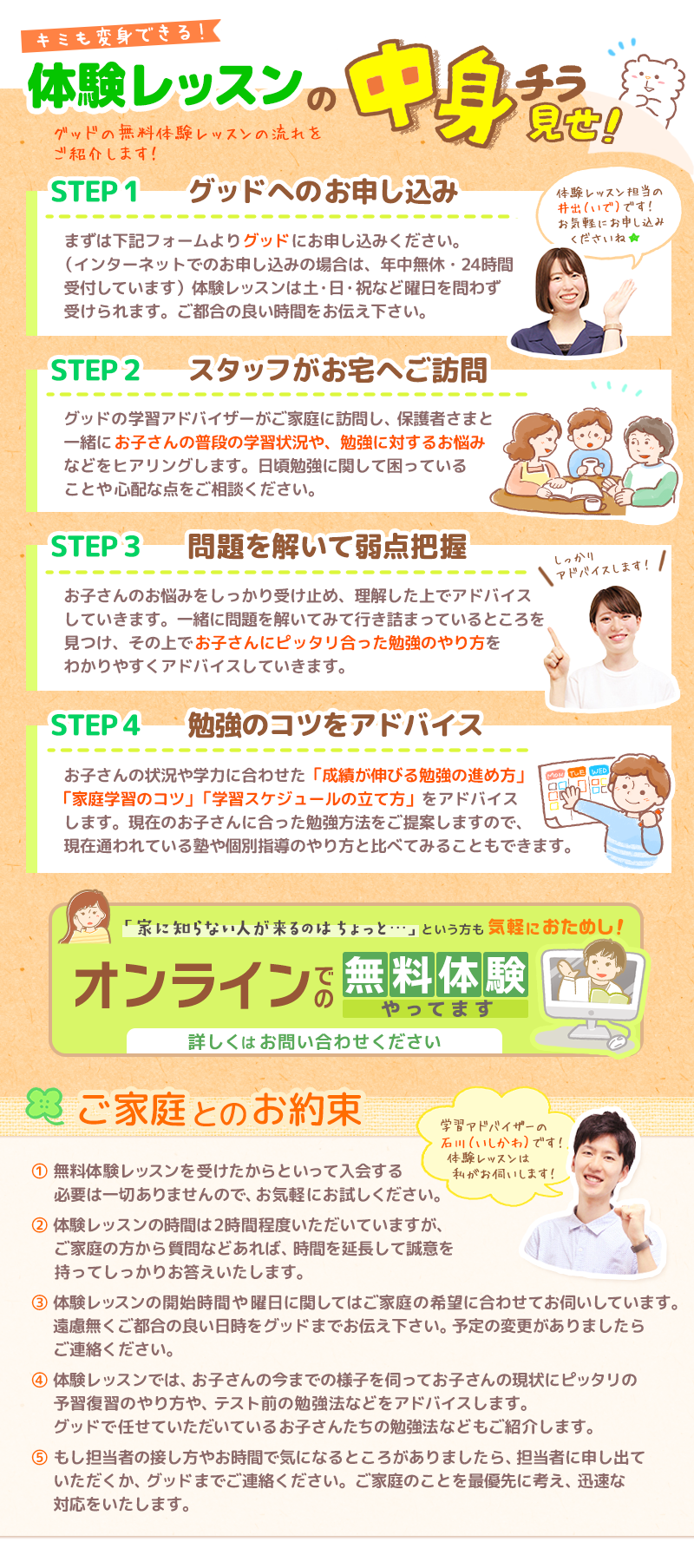 体験授業の中身